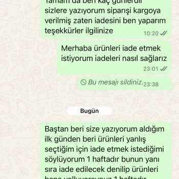 Yanlış Beden İadesinde Müşteri Hizmetleri İlgisizliği