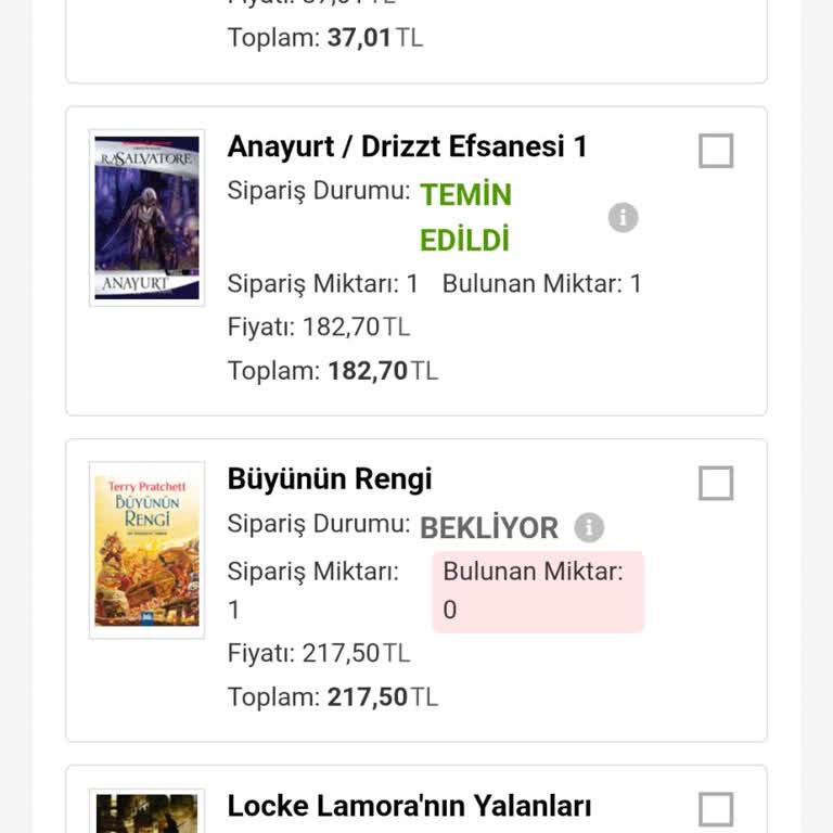 Sipariş Verdiğim Kitaplar Teslim Edilmedi, Müşteri Hizmetleri Yetersiz