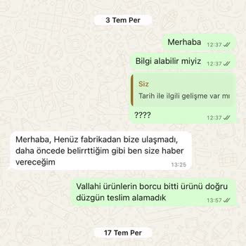 Yataş Enza Home’dan Aldığım Kusurlu Ürünler Ve Çözülmeyen Sorunlar Nedeniyle Mağduriyet Yaşıyorum