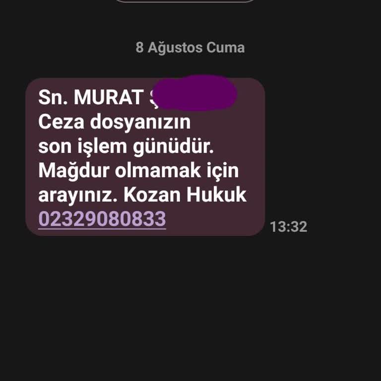 Hattıma Gelen Şüpheli SMS'ler İçin Önlem Talebi