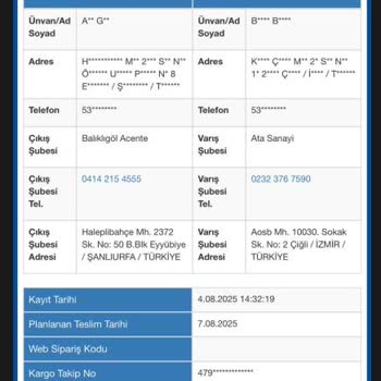 Kargom Yanlış Adrese Yönlendirildi İletişim Sağlanamıyor
