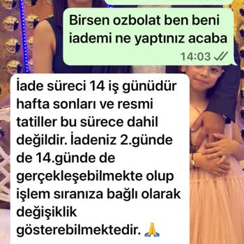 İade Edilen Elbiselerin Ücreti Bir Aydır Ödenmedi Muhatap Bulamıyorum