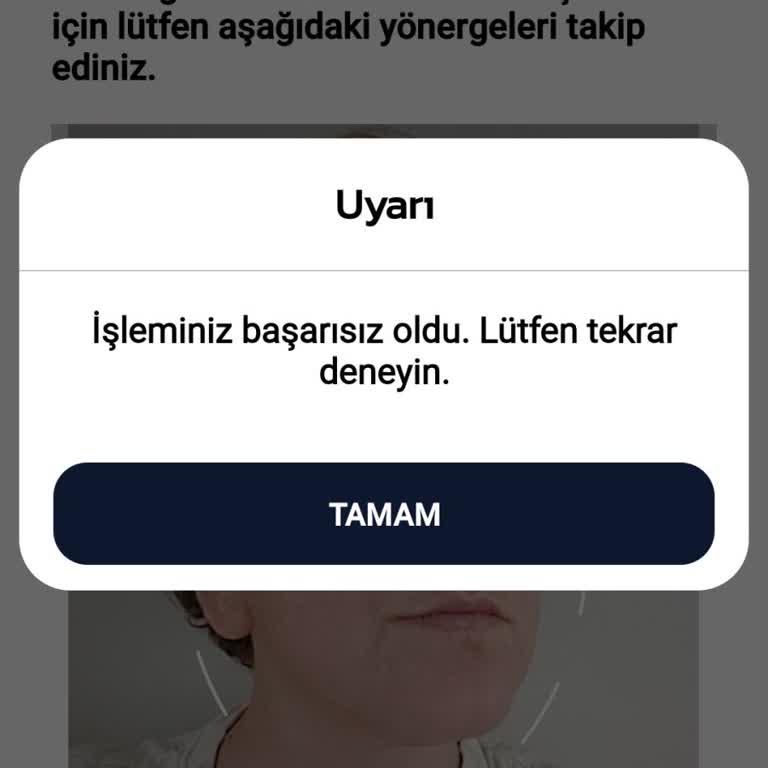 Payco Uygulamasında Yüz Tanıma Doğrulaması Başarısızlığı Ve Çözüm Eksikliği