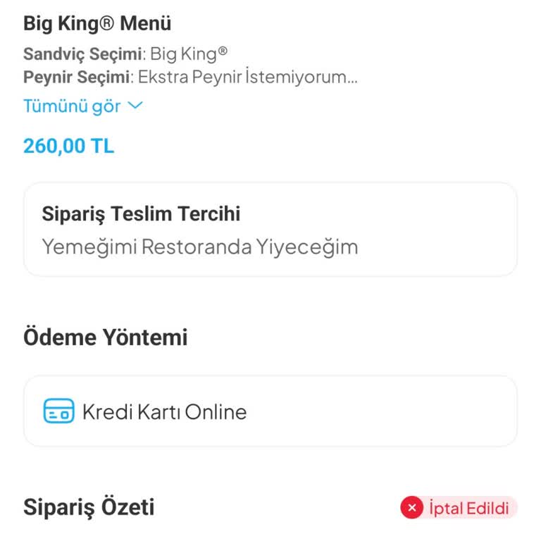 Sipariş İptal Edildi, Ücret İadesi Yapılmadı Ve Bilgilendirme Sağlanmadı