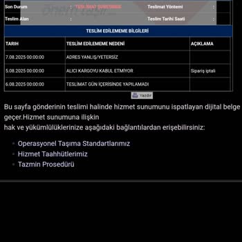 Aras Kargo Finans Kent Şubesi Kargomu Teslim Etmiyor, Müşteri Hizmetleri Cevap Vermiyor