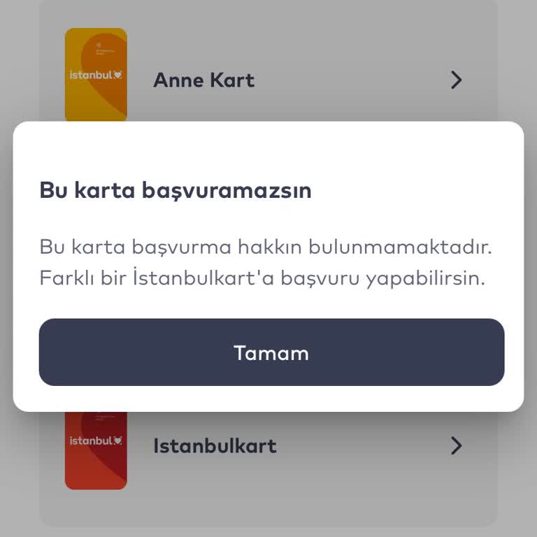 Anne Kart Başvurum Gerekçesiz Reddedildi