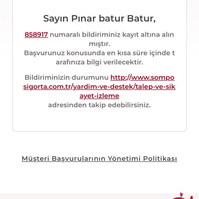 Sompo Tamamlayıcı Sağlık Sigortasında Evrak Eksikliği Ve Hizmet Sorunu