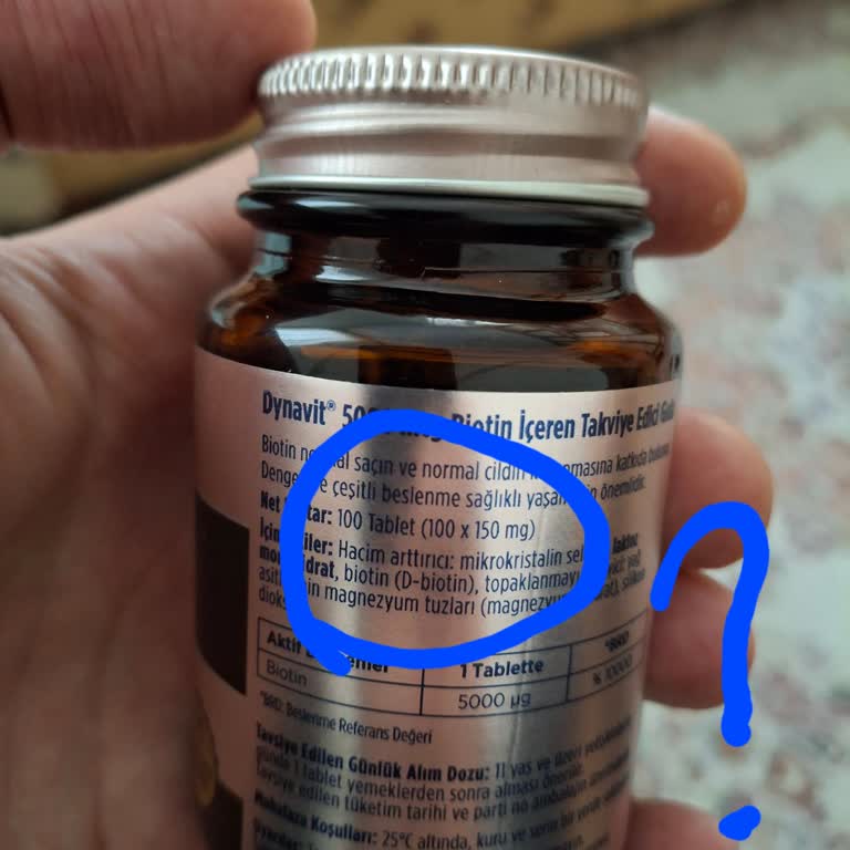 Dynavit Biotin Ürün Etiketinde Yanıltıcı Bilgi Ve Yetersiz Açıklama Endişesi