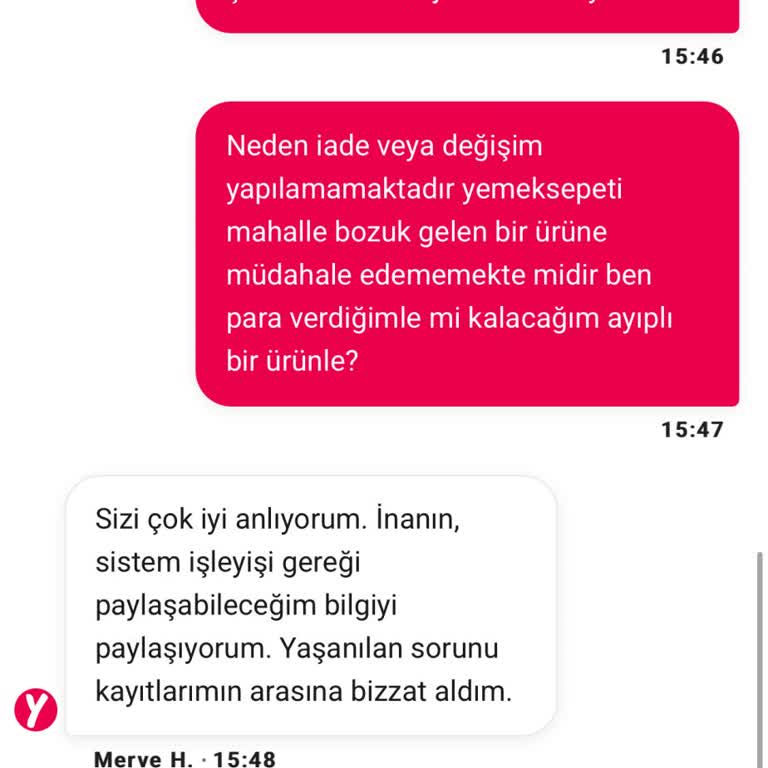Bozuk Ürün Teslimatı Ve Çözüm Sunulmayan Müşteri Hizmetleri