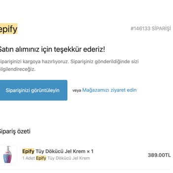 Epify Tüy Dökücü Krem Cildimde Tahrişe Sebep Oldu, Ücret İadesi Yapılmadı