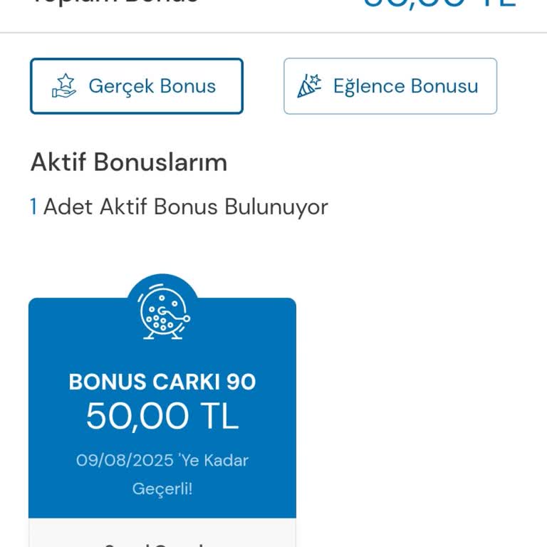Kazanılan Bonus Hakkım Kullanılamıyor