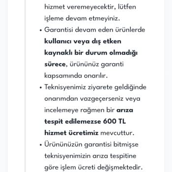 Garanti Kapsamındaki Klimaya Ücretli Servis Uygulaması Nedeniyle Mağduriyet
