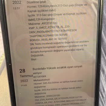 Altus Buzdolabında Sürekli Tekrarlayan Soğutma Sorunu Ve Kalıcı Çözüm Talebi