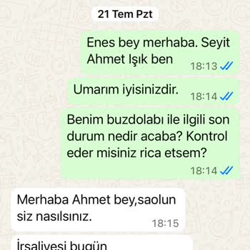 30 Gündür Teslim Edilmeyen Buzdolabı Ve İade Talebim