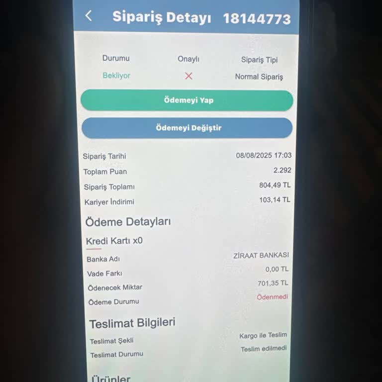 Ödeme Alındı, Siparişlerim İptal Edilemiyor Ve Müşteri Hizmetlerine Ulaşılamıyor