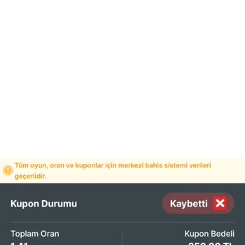 İddaa Tamamlanmayan Maçta Bahis Kuponum Haksız Yere Kaybettirildi