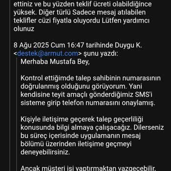 Armut'tan Alınan Hizmette Eksik Bilgi Ve İade Sorunu