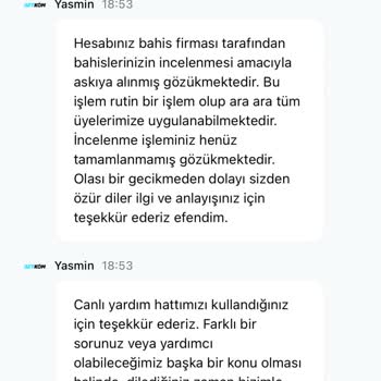 Hesabım İnceleniyor, Para Çekim Talebim Karşılanmıyor