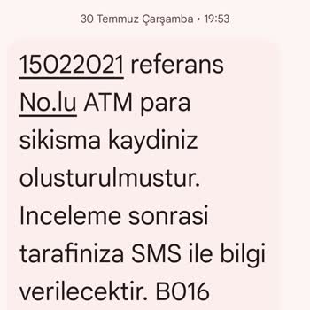 ATM'de Sıkışan Param 10 Gündür Hesabıma Geçmedi, Mağdur Edildim