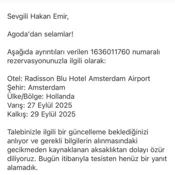 Agodadan İzinsiz İşlem Ve İptal Sonrası Para İadesi Sorunu