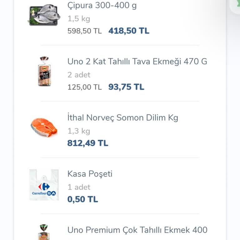 Carrefour SA Siparişimde Eksik Ürün Ve İlgisiz Müşteri Hizmetleri Mağduriyeti