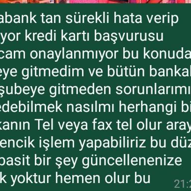 Odeabank Mobilde Sürekli Hata: Kredi Kartı Başvurum Sonuçlanmıyor