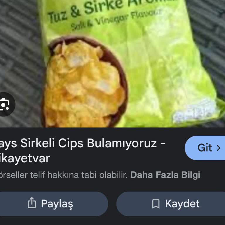 Lays Sirkeli Cipsin Uzun Süredir Stoklarda Olmaması Ve Bilgi Eksikliği