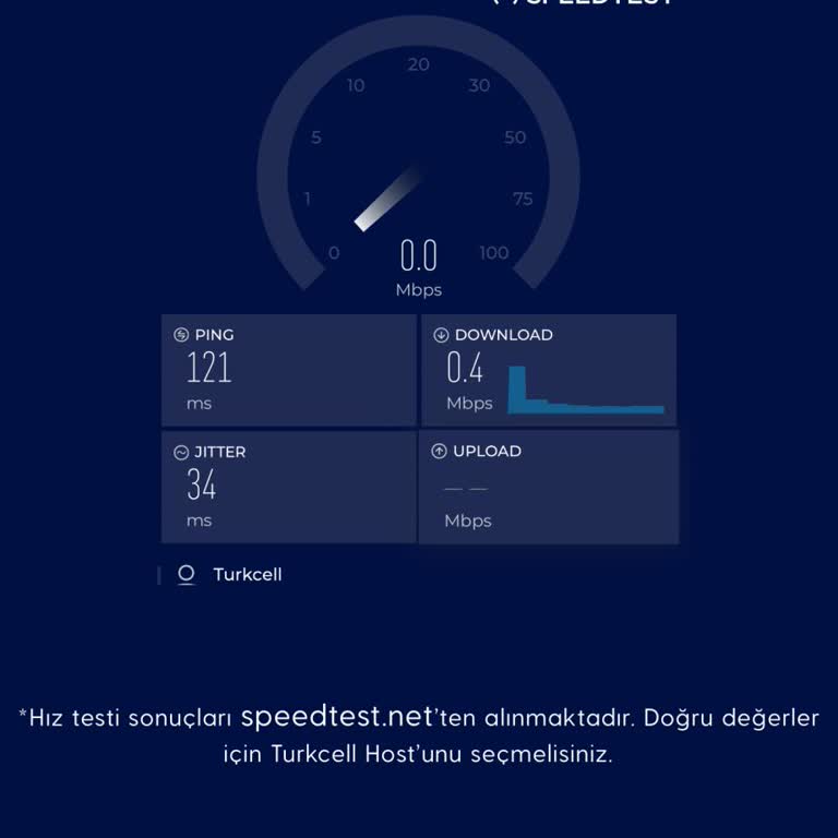 Turkcell'den Beklenmeyen İnternet Hızı Ve Destek Sorunu