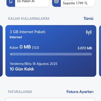 Kullanmadığım Ek Paketler Nedeniyle Fazla Faturalandırma Ve İade Talebi