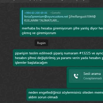 Satın Aldığım Oyunlar Teslim Edilmedi Ve Hesabımın Şifresi Değiştirildi