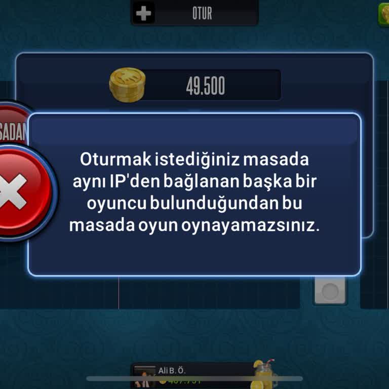 101 Okey Plus’ta Farklı IP’lerde Olmamıza Rağmen Aynı Masada Oynayamıyoruz
