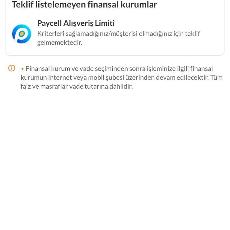Ön Onaylı Paycell Kredimi Trendyol Alışverişinde Kullanamıyorum