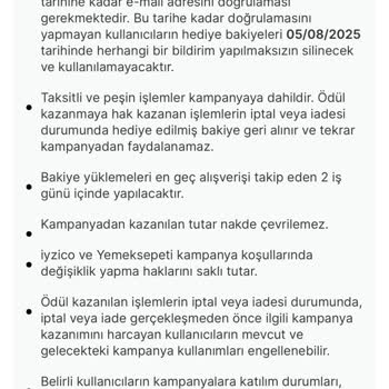 Yemeksepeti Kampanya İndirimi Hesabıma Yansıtılmadı, Müşteri Hizmetlerinden Çözüm Alamadım