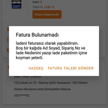 Arızalı Ürün İadesi Ve Hak İhlali Nedeniyle Mağduriyet Yaşıyorum