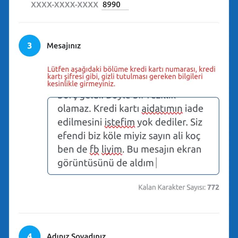 Kapatılan Kartımda Bilgi Eksikliği Ve Mağduriyet