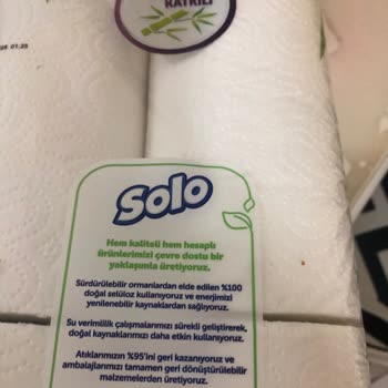 Solo Havlu Kağıt Paketinde Eksik Ürün Ve Hayal Kırıklığı