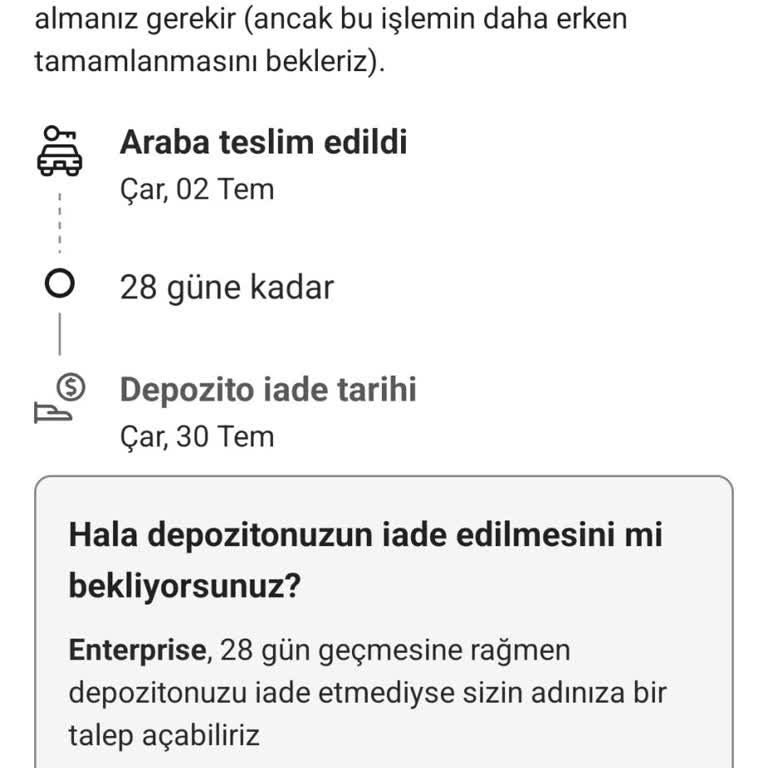 Depozito İadesi Gecikti, Bilgilendirme Yapılmıyor!