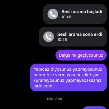 Yanlış Ürün Gönderimi Sonrası İletişim Kurulamıyor