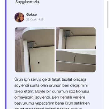 Aynı Noktadan Tekrarlayan Kırık Ve Kalitesiz Parça Nedeniyle İade Talebi