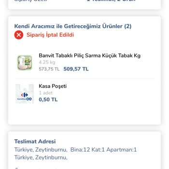 Siparişlerim Bilgilendirme Yapılmadan İptal Edildi, Ücret İadesi Ve Geri Dönüş Sağlanmadı
