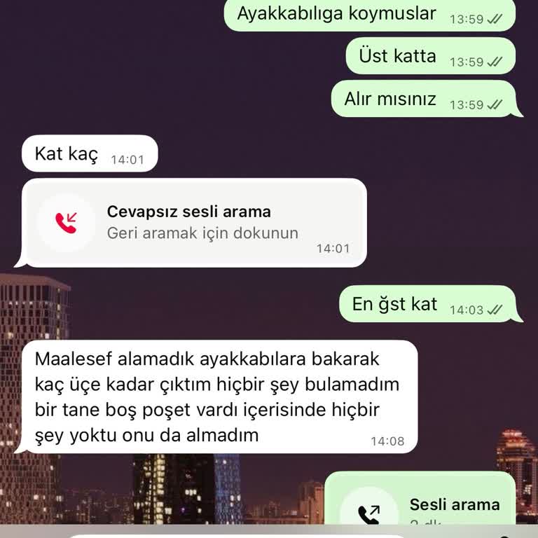 Kurye Hizmetinde Gecikme ve İletişim Problemi Hakkında Şikayet