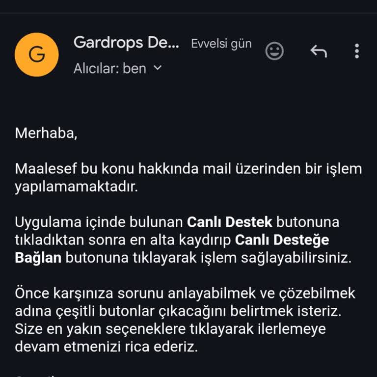 Gardrops'ta Sipariş İptali Ve Para İadesi Sorunuyla Mağduriyet Yaşıyorum