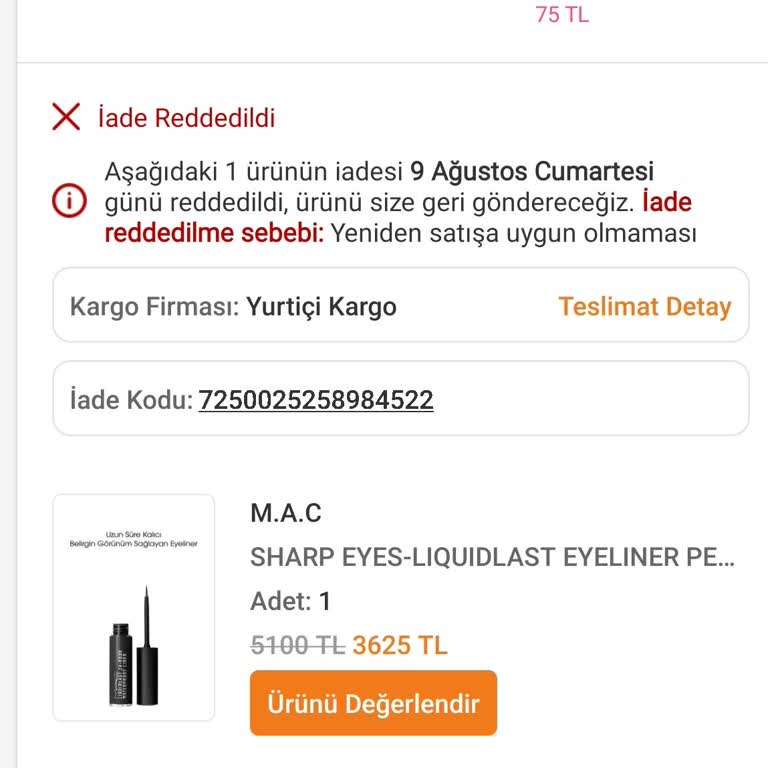 İade Talebimin Haksız Yere Reddedilmesi Ve Yüksek Fiyat Şikayeti