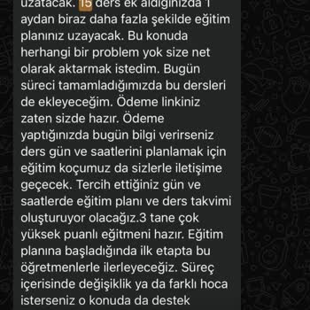 Verilen Sözler Tutulmadı, Hediye Dersler Ve İade Sorunu Yaşıyorum