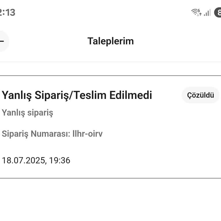 Yemeksepeti Yanlış Sipariş ve Ücret İadesinde Gecikme Mağduriyeti