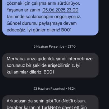 TurkNet İnternet Kesintileri Nedeniyle Sürekli Mağduriyet Ve Ücret İadesi Talebi
