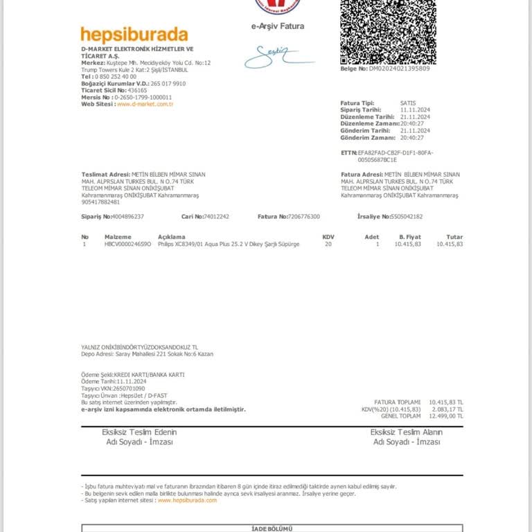 Garanti Kapsamındaki Süpürge İçin Haksız Ücret Talebi Ve Mağduriyet