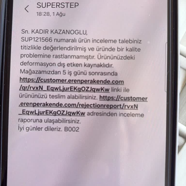 Kısa Sürede Deforme Olan Ayakkabı Ve Reddedilen İade Talebi