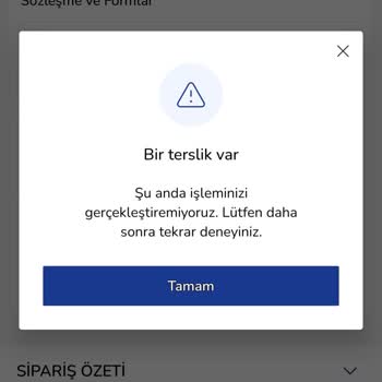 LCW'de 1 Aydır Sipariş Veremiyorum, Sürekli Ödeme Hatası Alıyorum