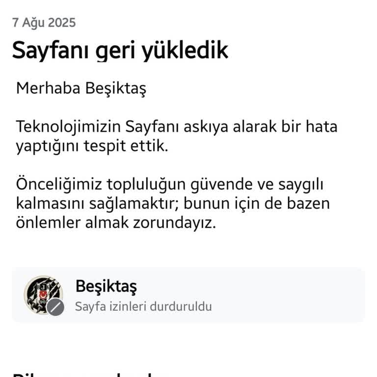 Facebook Sayfamın Haksız Kısıtlanması Ve Sorunun Çözümsüz Kalması